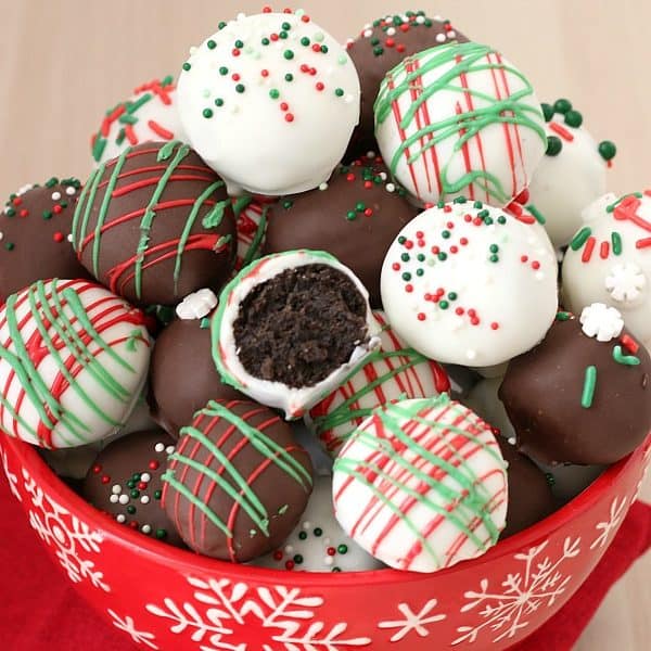 Oreo Balls for Christmas - Hoosier Homemade