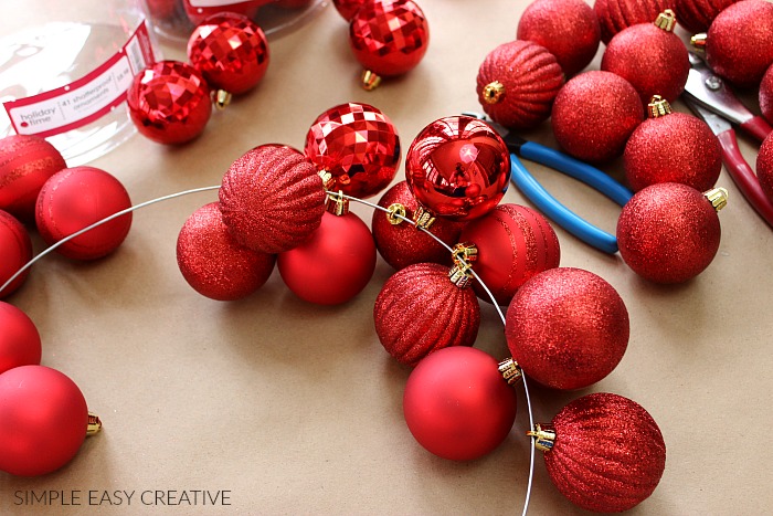 Making Ornament Garland