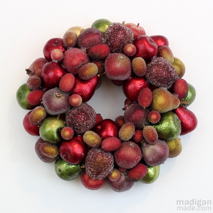 DIY Ornament Wreath: 100 Days of Homemade Holiday Inspiration