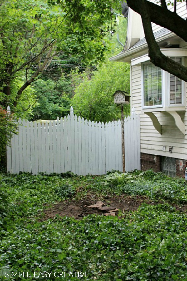 Space before adding Wood Pallet Deck