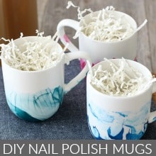 DIY Nail Polish Mugs