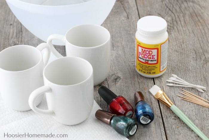 Painted Mugs supplies