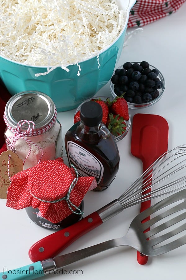 Items for Breakfast Gift Basket