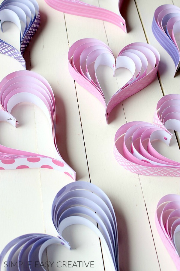 Paper Heart Decorations for Fun Holiday Decor - DIY Candy