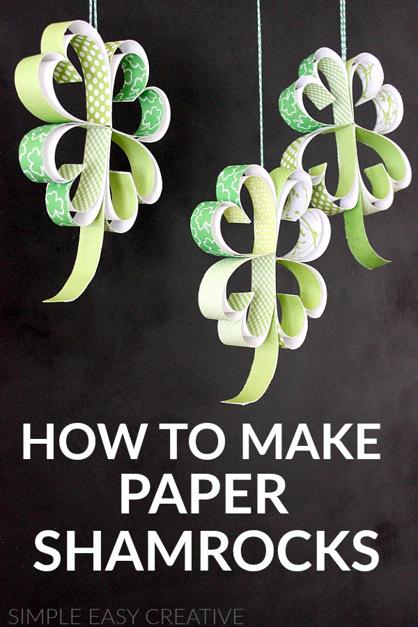 How to make paper shamrocks