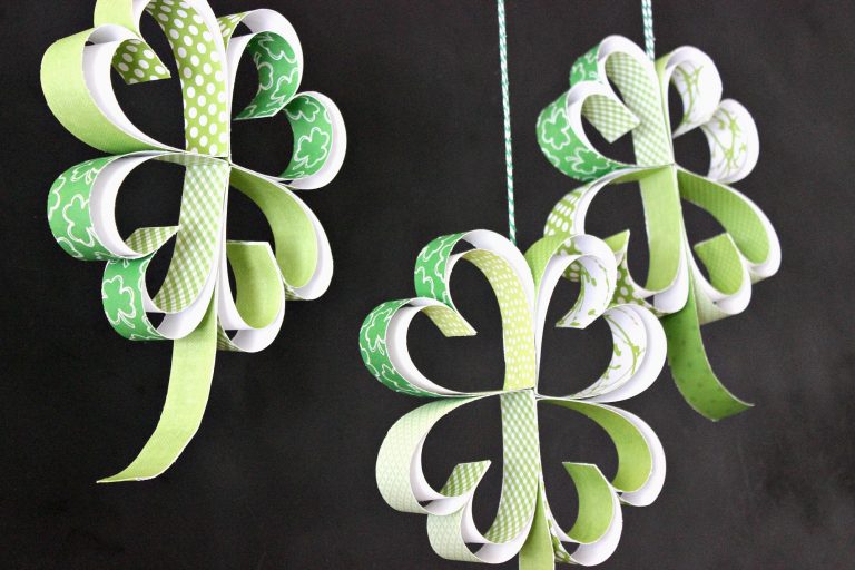 St. Patrick’s Day Craft: How to make Paper Shamrocks