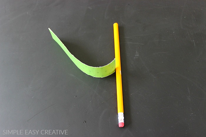 Curl the stem with a pencil