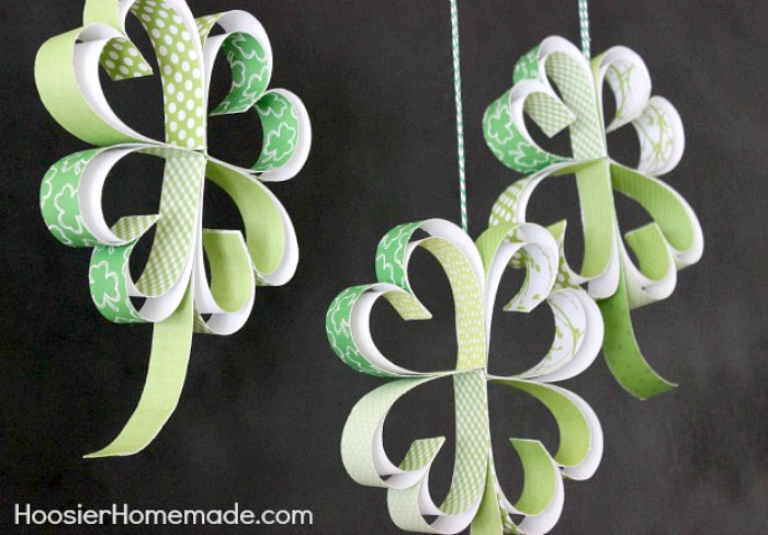 How to Make Paper Shamrocks