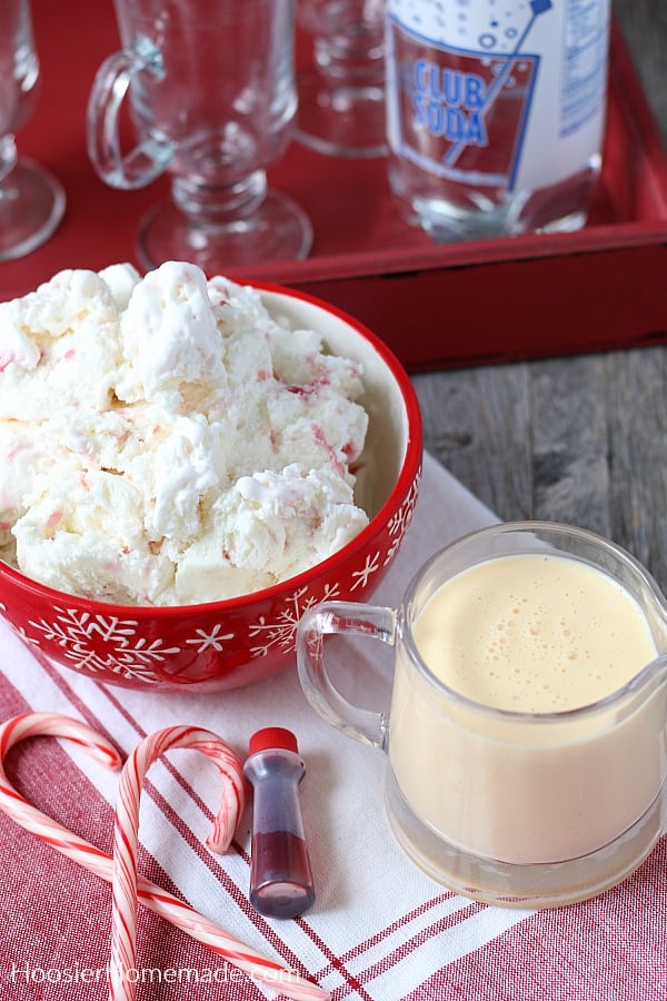 Ingredients to make Peppermint Punch