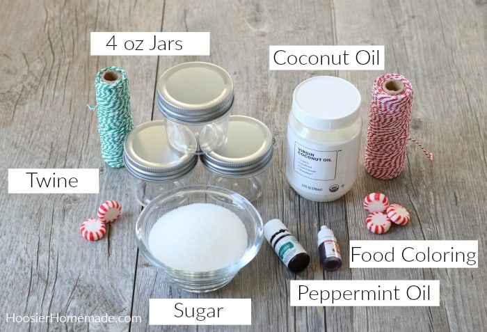 Ingredients for sugar scrub