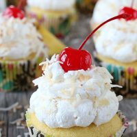 Pina Colada Cupcakes