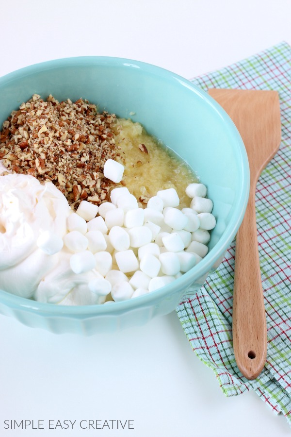 Ingredients to make Pineapple Fluff