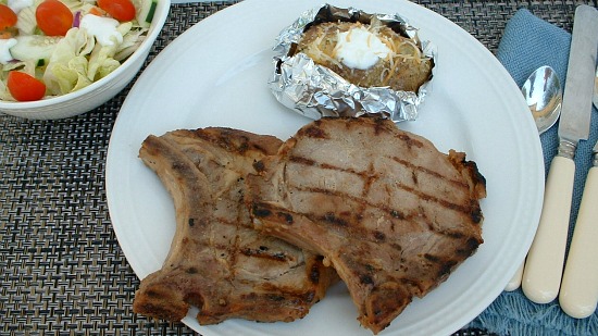 Father’s Day Dinner Ideas: Grilled Pork Chops