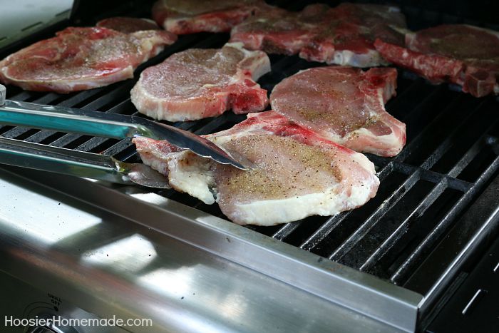 Pork Chops-on-grill