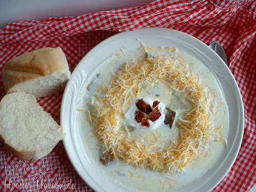 Loaded Baked Potato Soup and Our Menu Plan