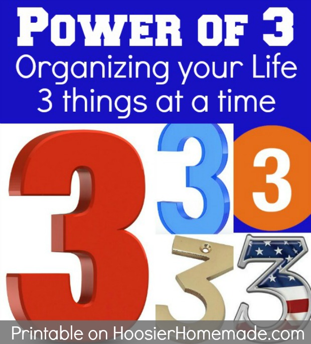 Power of 3: Organizing your Life