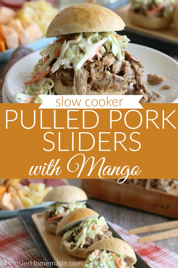 Pulled Pork Sliders with Mango