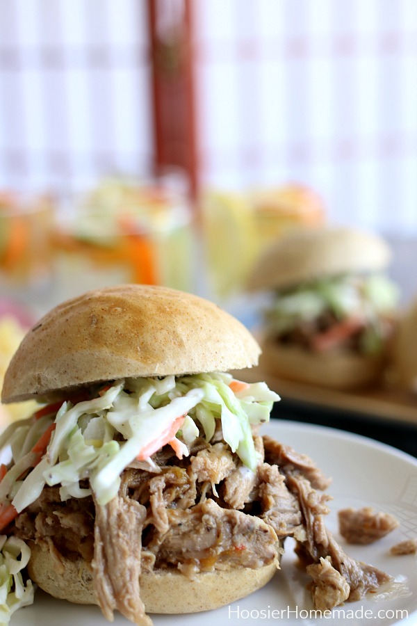 Pulled Pork Sliders with Coleslaw