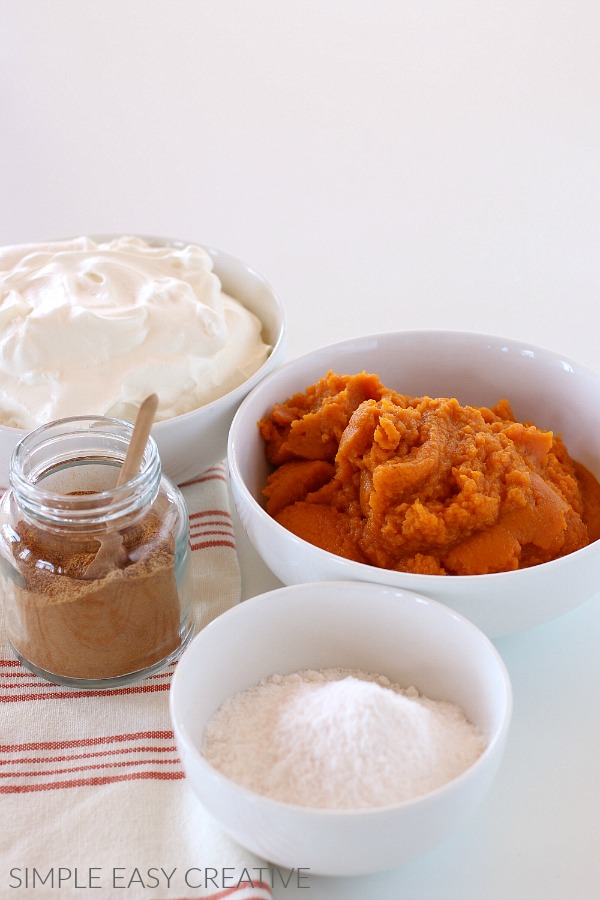 Ingredients for Pumpkin Fluff Recipe