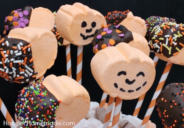 Pumpkin Marshmallow Pops: 15 minute Halloween Treat