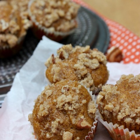 Pumpkin Muffins with Streusel Topping