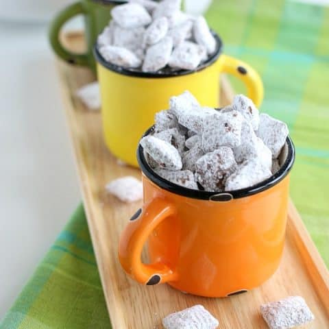 Puppy Chow in cups