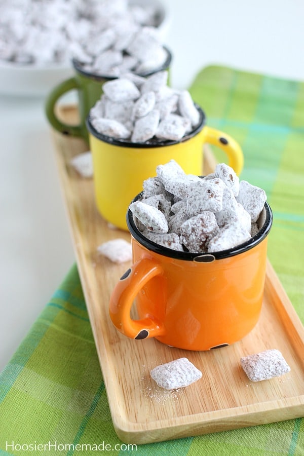 Puppy Chow in cups