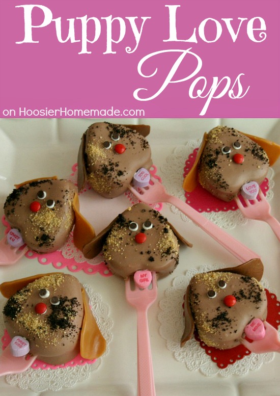 Puppy Love Pops : Valentine's Day Treat : Recipe and Instructions on HoosierHomemade.com