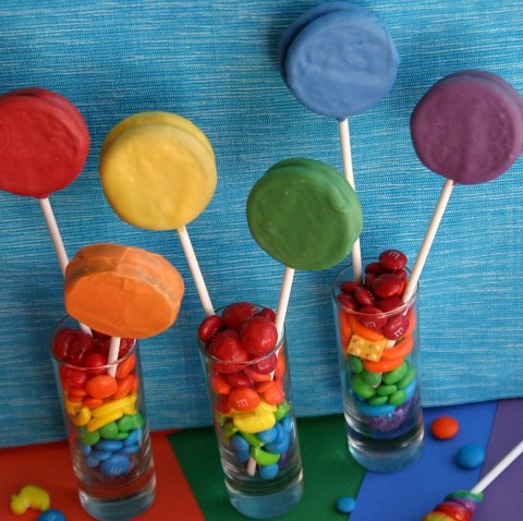 Rainbow Oreo Pops - Hoosier Homemade