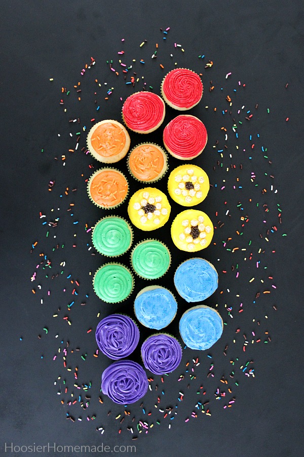 Rainbow Cupcakes