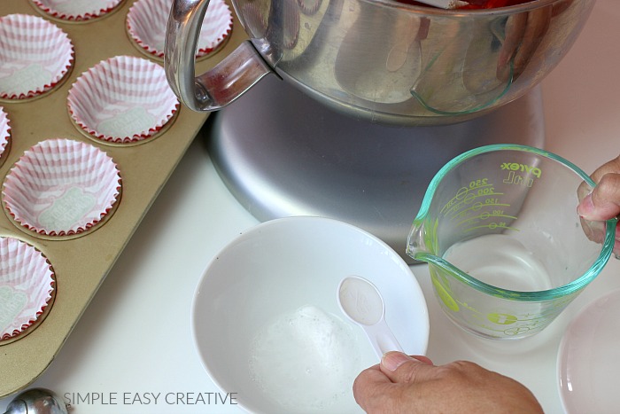 Why add vinegar and baking soda to Red Velvet Cake