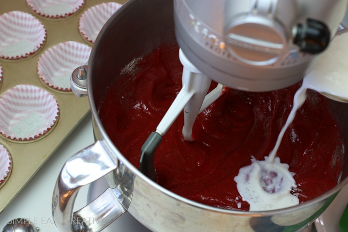 Add buttermilk to Red Velvet Cupcakes