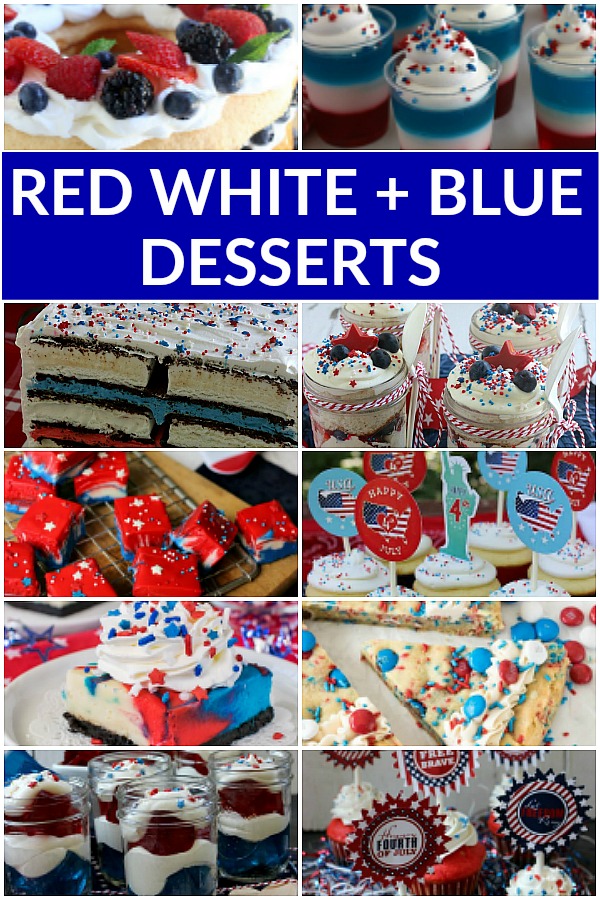 Red White and Blue Dessert Recipes