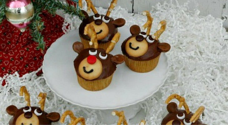 Reindeer Cupcakes- 100 Days of Homemade Holiday Inspiration