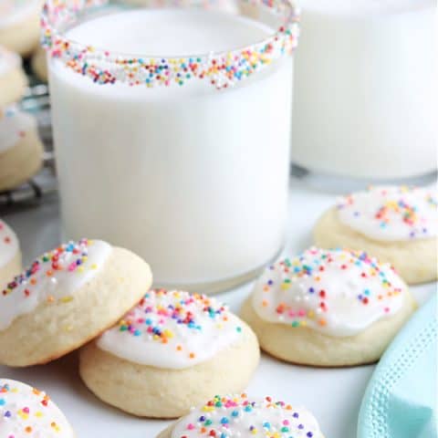 ricotta cookies with rainbow sprinkles