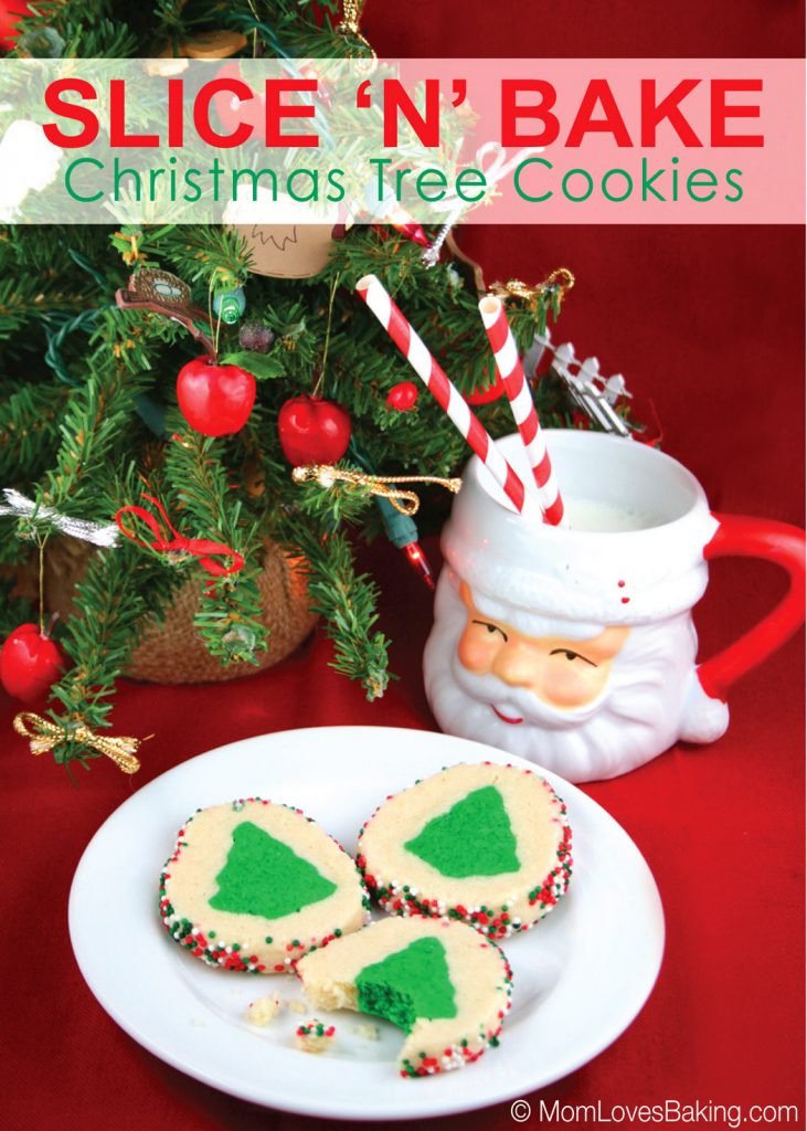 Christmas Tree Slice N Bake Cookies - 100 Days of Homemade ...