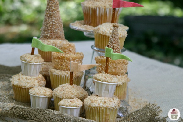 Sand Castle Cupcakes