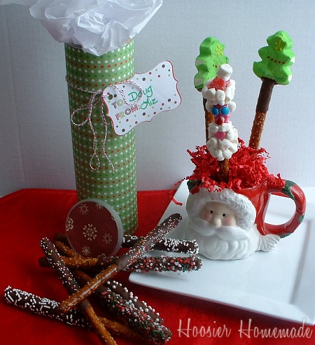 Homemade for the Holidays: Santa Pretzel Rods