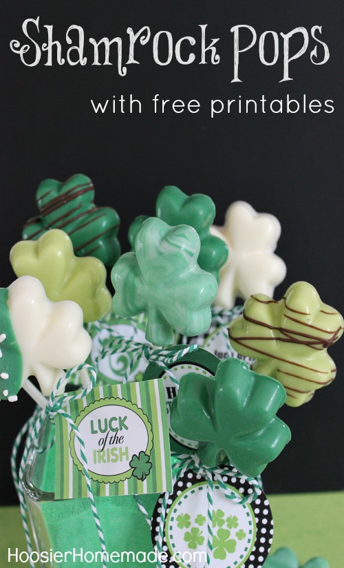 St. Patrick's Day Treat: Shamrock Pops - Hoosier Homemade