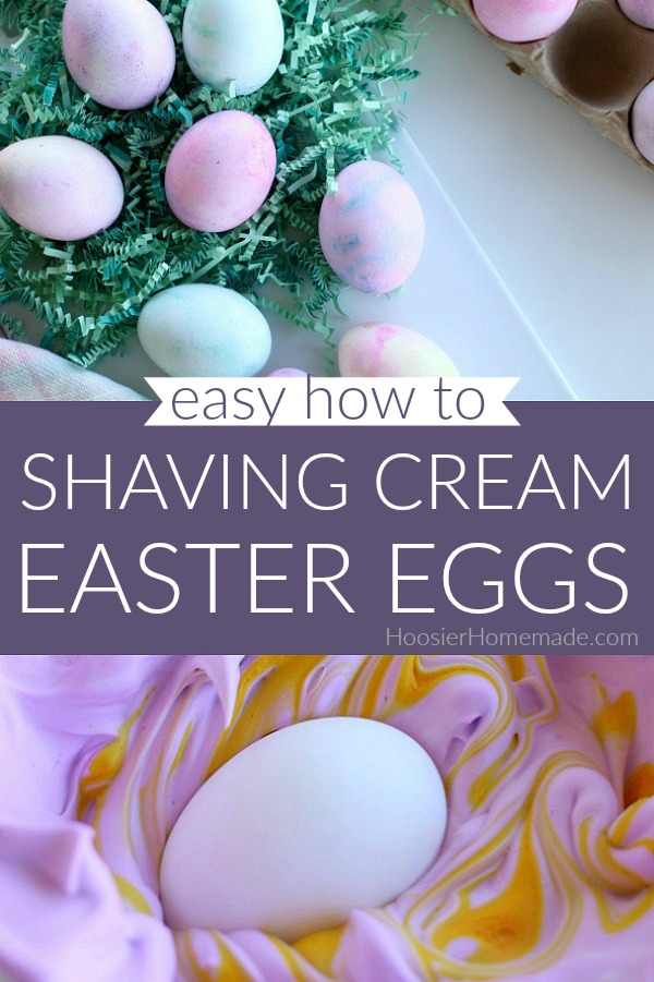 Shaving Cream Easter Eggs