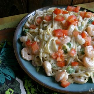 Shrimp & Broccoli Fettuccine Recipe