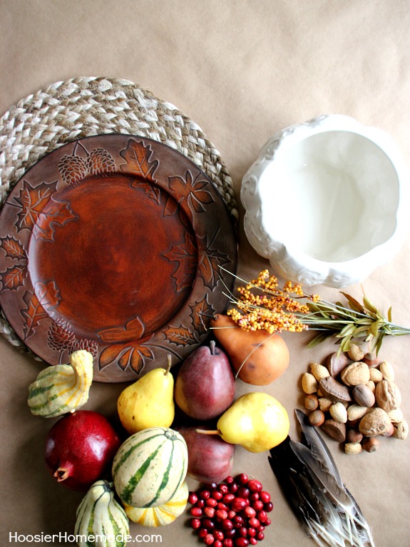 Simple Thanksgiving Table Decoration - Hoosier Homemade