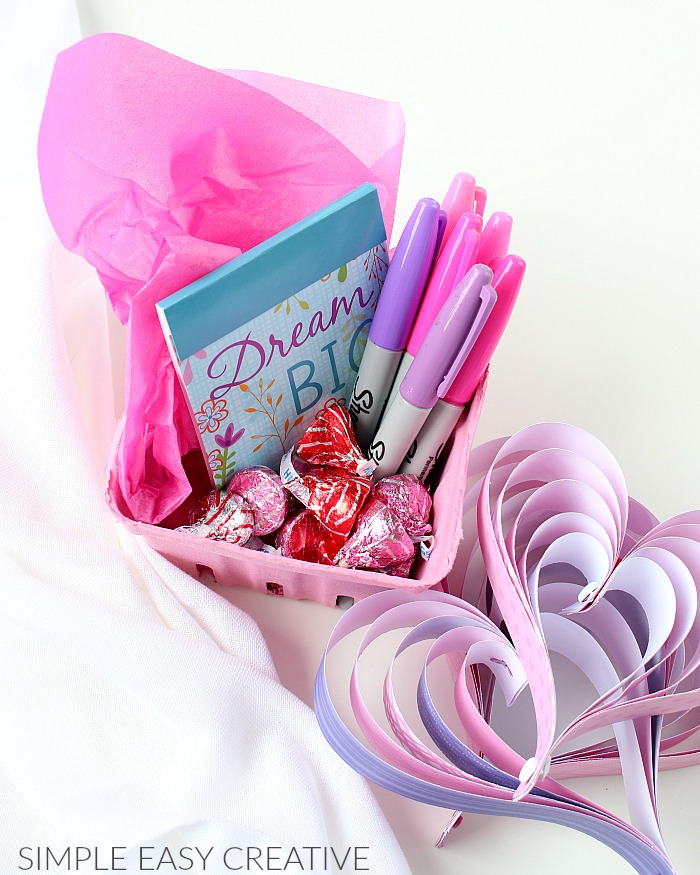 Gift Basket with Note Book and Pens 