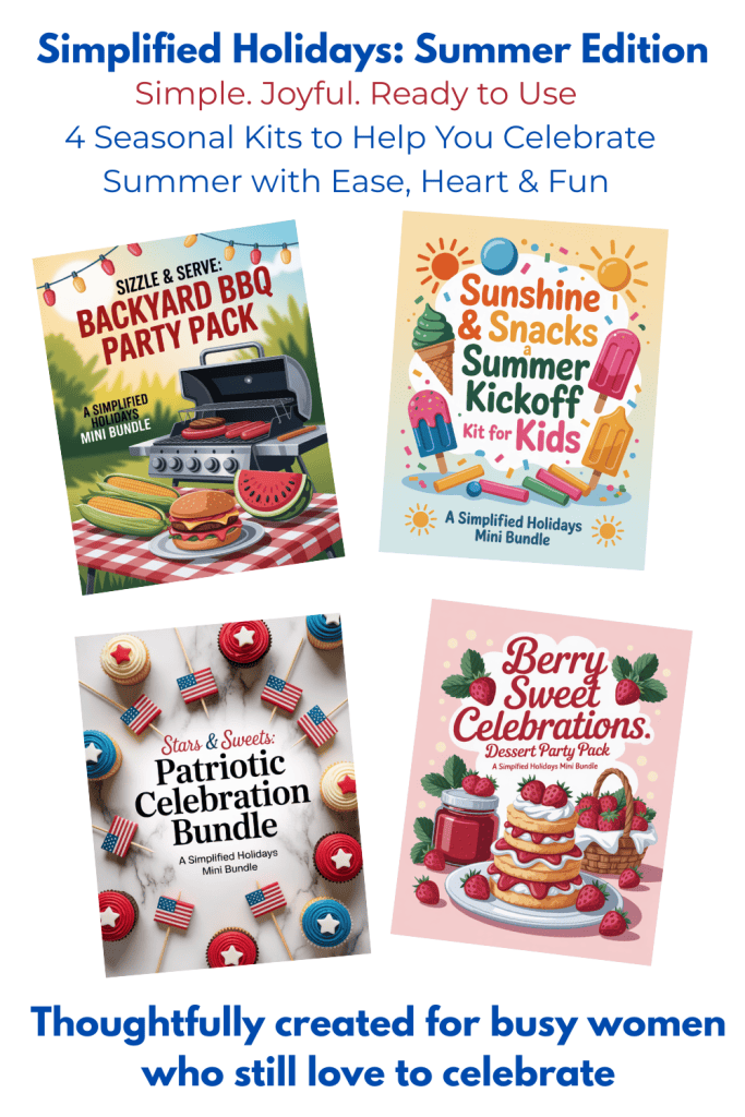 covers of 4 different digitial products of party kits