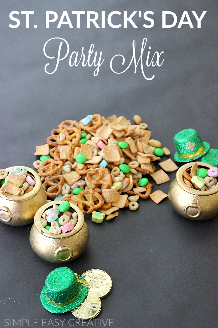 Easy to make Snack Mix for St. Patrick's Day