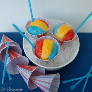 Snow Cone Cupcakes: Tutti-Frutti Flavored