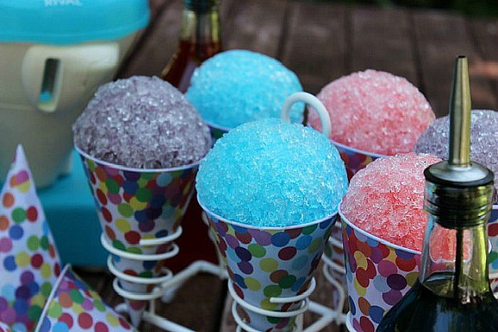 Homemade Snow Cones: 3 Ingredient Syrup Recipe