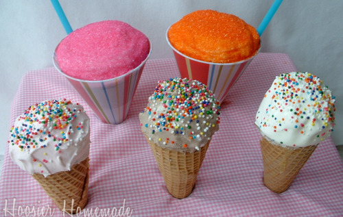 Cupcake Tuesday~Snow Cones & Ice Cream Cones