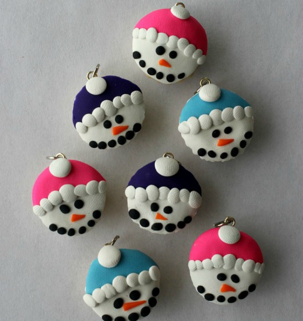 Snowmen Cupcake Charms