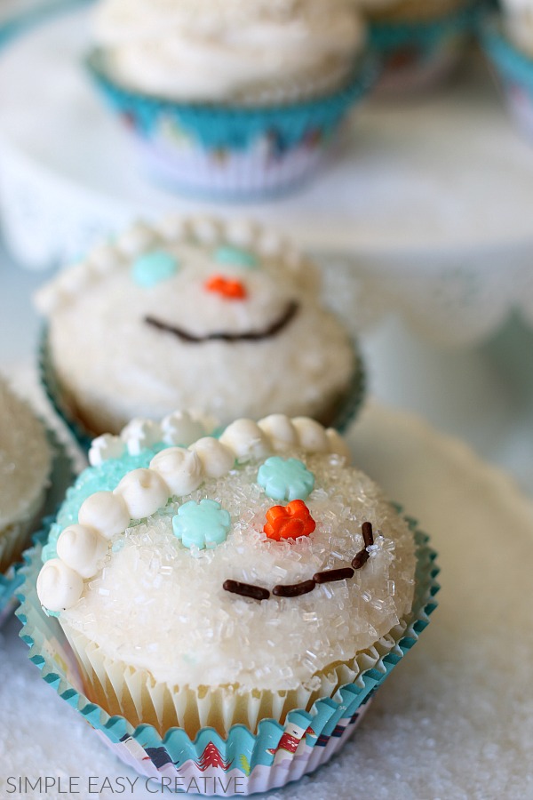 Snowman Cupcakes